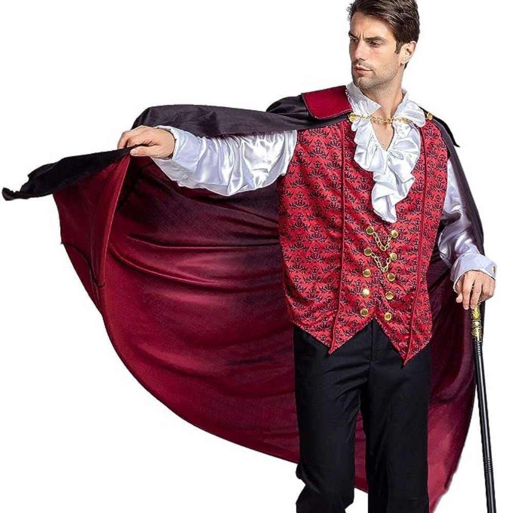 NWT SPOOKTACULAR CREATIONS RENAISSANCE MEDIEVAL DELUXE VAMPIRE COSTUME SMALL